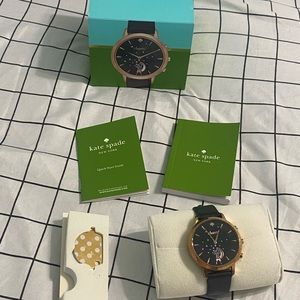 Kate Spade New York Cheers watch,colors black/gold